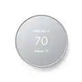 Google Nest Thermostat - Smart Thermostat for Home - Programmable WiFi Thermostat - Fog