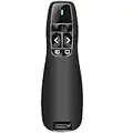 Ergonomico Puntatore Presentatore Wireless Presenter Telecomando Presentazioni Powerpoint Senza Fili, 2.4GHz Telecomando Slide PC Pointer Penna Presentazioni per Computer Portatile Mac