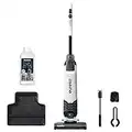 EUREKA All in One Wet Dry Vacuum Cleaner and Mop for Multi-Surface, Corded Lightweight Self-Cleaning System, for Hard Floors and Area Rugs, 2-in-1, Black and White