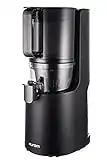 Hurom H-200 Easy Clean Electronic Juicer Machine (Black) - Self Feeding Slow Juicer w Big Mouth Hopper to Fit Whole Fruits & Vegetables - Healthy Living - Rinse Clean No Scrub BPA Free Easy Assembly