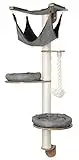 Kerbl Dolomit Tofana Pro Wall-Mounted Cat Tree, 140 x 75 cm, Grey