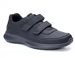 SPIEZ Non Slip Shoes Men - SRC Kitchen Shoes for Chef, Slip Resistant Trainers, Breathable Restaurant Shoes Black UK 6.5-11