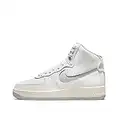 Nike Air Force 1 Sculpt, Sneaker Femme, Summit White/Silver-Coconut Milk, 41 EU