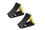 Homeon Wheels Folding Wheel Chocks Tire Chocks 2 Pack Car Stopper Anti-Slip Block Wheel Block Tire Stopper Support Pad, Helps Keep Your Cars in Place. for Use with Tires up to 20" in Diameter