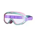 SWAUSWAUK Gafas Natacion Niños Niñas - Gafas Piscina para Niños Niñas de 4 a 12 Años (Rosa y Verde)