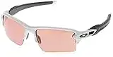 Oakley Men's OO9188 Flak 2.0 XL Rectangular Sunglasses, Polished White/Prizm Dark Golf, 59 mm