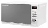 Russell Hobbs RHM2079A 20 L 800 W White Digital Solo Microwave with 5 Power Levels, Automatic Defrost, 8 Auto Cook Menus, Clock & Timer, Easy Clean