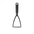 MasterClass Potato Masher, Stainless Manual Mash Potato Maker, Ergonomic Soft-touch Nylon Handles, 34 cm (13.4"), Black