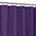 ALYVIA SPRING Royal Purple - Cortina de ducha de tela impermeable, suave y ligera, con 3 imanes, calidad de hotel y lavable a máquina, tamaño estándar 72 x 72 pulgadas, color morado