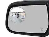 Ampper 2 Pack 3" Blind Spot Mirrors for Trucks, Van, SUV, Large Vehicle - Aluminum Frame Glass Convex Rear View Blind Spot Mirrors