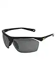 Nike Tailwind 12 Sunglasses, Black/Voltage, Grey with Silver Flash Lens