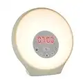 Lumie Sunrise Alarm - Sunrise Wake-up Alarm, Sunset Sleep Feature, Sounds and Mood Lighting, White