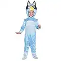 Disguise Bluey Costume for Kids, Official Bluey Character Outfit with Jumpsuit and Mask, Classic Toddler Size Large (4-6)