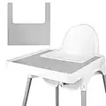 Set De Table Pour Chaise Haute IKEA - Durable - Propre Et Hygiénique - Convient Pour Les Enfants Et Bébés - Gris Clair