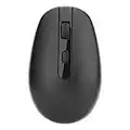 Wireless Mouse for Laptop, RM700 Chromebook Mouse with 2.4G USB Nano Receiver,3 Adjustable DPI Levels(1600-2400-3200) Silent Mouse for Laptop, Desktop, Notebook PC, Windows 8/9/10, Chromebook(black)