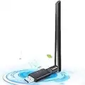 Chiavetta WiFi AC 1200Mbps, Ricevitore WiFi Dual Band 5GHz/2.4GHz, Antenna WiFi Usb per PC, MU-MIMO, Dongle WiFi, Adattatore di Rete Wireless per PC/Desktop/Laptop, Compatibile con Windows, Mac OS X