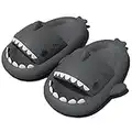 AioTio Zapatillas de Tiburón Sandalias Hombre Mujer Zapatillas Casa Verano Zapatillas de Baño Cómodas Pantuflas Antideslizantes Zapatos de Playa y Piscina Shark Slides Slippers(Negro, 40/41 EU)