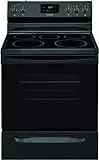 Frigidaire FCRE3052AB 30" Freestanding Electric Range with 5.3 cu. ft. Capacity, Quick Boil, Store-More Storage Drawer and SpaceWise Expandable Elements in Black