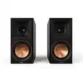 Klipsch Reference Premiere RP-600M II Bookshelf Speaker Pair with All-New Larger 90° x 90° Hybrid Tractrix Horn, 6.5” Cerametallic Woofers for Dynamic Home Theater Sound in Walnut