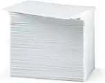 Double Dragon, 100 x Premium Quality PVC Plastic ID Blank Cards, 86 x 54 mm Size, 760 Micron, White, Compatible with Zebra Magicard Evolis Fargo Datacard Card Printers. NOT for Inkjet Printers