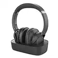 Avantree Ensemble Wireless Headphones for TV Watching w/Bluetooth 5.0 Transmitter & Charging Dock (Digital Optical AUX RCA), Over Ear Headset for Seniors, 35 Hrs Audio Playtime, Plug n Play, No Delay