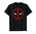 Marvel Deadpool Mask Classic Distressed Graphic T-Shirt T-Shirt
