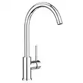 CSEA Kitchen Taps Mixed Single Level Swivel Spout Sink Mixer Tap for Kitchen,Universal Connection Chrome Plated Brass Cold and Hot Water Kitchen Faucet