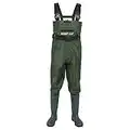 Night Cat pêche Waders pour Hommes Femmes Chasse Waders Poitrine avec Bottes imperméable Respirant Crosswater pêche Bavoir Pantalon, 1 Taille Plus Grande est Bettler