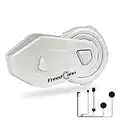 FreedConn Motorcycle Bluetooth Headset T-MAX Pro Helmet Communication System with Music Sharing Support 2-8 Riders Group Intercom/White