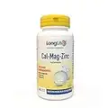 LongLife® Cal-Mag-Zinc | Integratore di calcio, magnesio e zinco, con Vitamina D | Elevata Biodisponibilità | Ossa e Sistema Nervoso | Doping Free