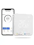 Smart Thermostat Boiler WLAN Heizungsthermostat Digital WiFi Raumthermostat Intelligente Wandthermostat Fußbodenheizungsthermostat für HomeKit, Siri, Google, Alexa Sprachfehl, Fernsteuerung, LED