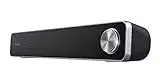 Trust Arys Soundbar PC, 12 W, Casse PC, Alimentazione USB, Jack 3,5 mm, Barra Audio, Altoparlanti per Computer, Portatile, TV, Tablet, Smartphone - Nero