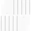 DALIX PVC Vertical Blind Replacement Slats Curved Smooth White 42.5 x 3.5 (10-Pack)