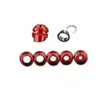 zdoutdoor Bogenschießen 37 Grad Kapuzen Peep Sight Bogen Peep Sight inneren Kern und Blende Kits, rot