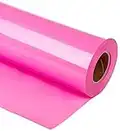 HIKENRI Heat Transfer Vinyl Bundle 12" x 10' Feet Rolls, HTV for Silhouette Cameo Easy to Cut & Weed, DIY Heat Press Design for T-Shirt, Clothes, Hats and Other Textiles (Pink)