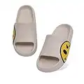 Waysoland Femmes Hommes Plage Chaussons D'été Sliders Sandales,Chaussons Enfant Souples,Salle De Bains Piscine Douche Anti-Slip Pantoufles Tongs pour Intérieur et Extérieur(beige,37/38 EU)