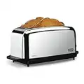 Waring Commercial WCT704 4 Slice Extra Long Slot Light Duty Pop-Up Toaster, 120V, 5-15 Phase Plug