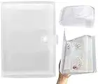 SIMIN Livre de rangement transparent pour bijoux, Organisateur de Bijoux de Voyage Sac de Rangement pour Bijoux, Sac à Bijoux Transparent (160 grilles + 100 pochettes)