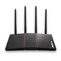 ASUS AX1800 WiFi 6 Router (RT-AX55) - Dual Band Gigabit Wireless Router, Speed & Value, Gaming & Streaming, AiMesh Compatible, Free Lifetime Internet Security, Parental Control, MU-MIMO, OFDMA