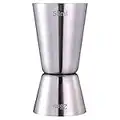 Verre Doseur Cocktail gin Tasse à mesurer, 25/50 ml - Acier Inoxydable, Couleur Argent