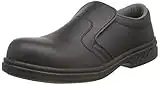 Portwest Homme Steelite Slip On Safety Shoe S2 cuisinier boucher charcutier > chaussures de cuisine, Noir, 42 EU