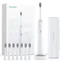 Deepklean Ultrasonic Electric Toothbrushes - Sonic Electric Toothbrush for Adults, 6 Modes Sonic Toothbrush with 8 Brush Heads Travel Case, 60 Days Long-Lasting Rechargeable Battery Toothbrush