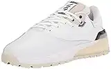 adidas Men's REBELCROSS Spikeless Golf Shoes, Footwear White/Magic Grey/Pulse Amber, 11