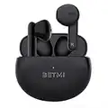 BETMI - Auriculares Verdaderamente Inalámbricos - Auriculares Bluetooth 5.3 - Tiempo de Reproducción 40h, ipx5 TWS Impermeable, con Dos Micrófonos, Versión Deportiva - Negro