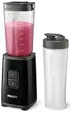 Philips Mini Blender and Smoothie Maker - 350W, 1L Jug, Recipe App, 2 Speeds, Ice Crush (HR2602/91)