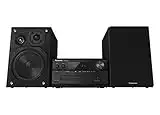 Panasonic SCPMX90K Stereo System with LincsD-Amp, 3-Way Speakers, and AUX-in Auto Play, Black