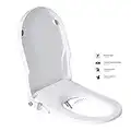 Sedili WC bidet con doppio ugello autopulente non elettrico separato posteriore e femminile, pulizia naturale spruzzo, sedile WC morbido chiuso combinato bidet wc