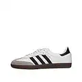 adidas Samba OG, Scarpe da Fitness Uomo, Bianco (Ftwbla/Negbás/Gracla 000), 43 1/3 EU