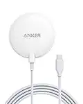 Anker 313 Magnetisches Kabelloses Ladepad, Wireless Charger mit 150cm USB-C Kabel, Nur geeignet für iPhone 14/14 Pro / 14 Pro Max / 13/13 Mini / 13 Pro / 13 Pro Max/iPhone 12 (Ohne Netzteil)