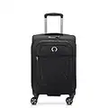 DELSEY PARIS - Helium Dlx - Valise Cabine Souple Extensible - 55x35x28 cm - 42 Litres - S - Noir